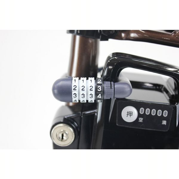 FINO バッテリーロック ダイヤル FN-CB-GR 全3色 電動アシスト自転車 盗難防止 バッテリー ロック カギ 鍵 ダイヤル 電動 自転車 盗難予防 カギ・ロック
