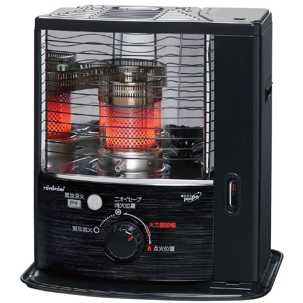 反射式ストーブ ブラック RSV-23N TOYOTOMI 石油ストーブ 電子点火 W安心構造タンク ワンアクション点火 消臭リング ニオイセーブ消火 ポジションマーク付 反射式 トヨトミ スタンダードタイプ 送料無料