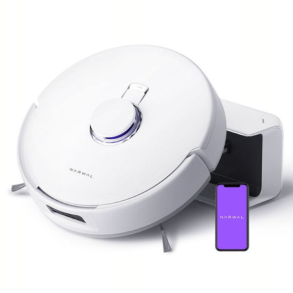 ロボット掃除機 お掃除ロボット 水拭き Narwal Freo X Plus(ナーワルフレオXプラス) ホワイト YJCC018【B】 オールインワン スケジュール機能 アプリ対応 送料無料