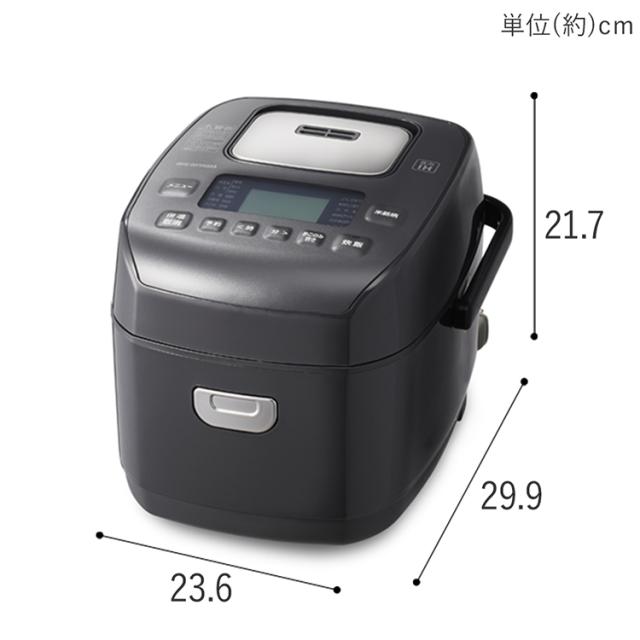 炊飯器 3合 一人暮らし 圧力IH アイリスオーヤマ アイリス 3合炊き 圧力炊飯器 圧力IH炊飯器 IH炊飯器 IH 炊飯ジャー 銘柄炊き 省エネ 早炊き RC-PDA30 ブラック 黒_9