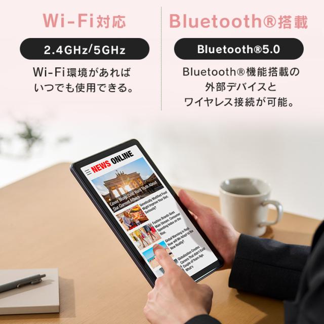 タブレット pc 10.1インチ android15 アンドロイド 本体 wi-fiモデル 子供 動画 電子書籍 読書 映画 雑誌 漫画 マンガ ストレージ 64GB Bluetooth搭載 4000mAH 保護フィルム付き シンプル 簡単操作 初心者 キッズ TA10E1W63-V1H アイリスオーヤマ * 送料無料_5
