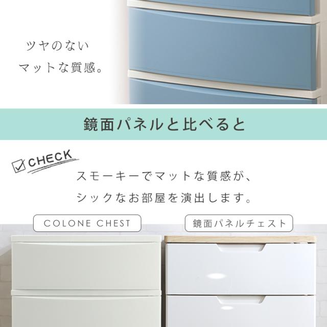 チェスト コロネチェスト 幅53cm 5段 CLN-545 アイリスオーヤマ 衣類収納 タンス 片付け リビング 衣類ケース 収納 コロネ シンプル かわいい パステルカラー 送料無料