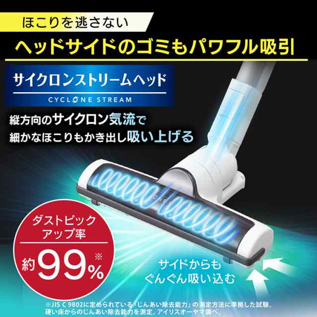 ★GWSALE★ 掃除機 コードレス 紙パック式 アイリスオーヤマ スティック ハンディ クリーナー 充電式 SBD-74-W コンパクト 小型  収納｜au PAY マーケット