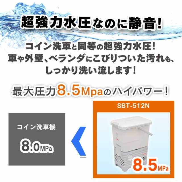 高圧洗浄機 13点セット 洗浄機 ベランダセット アイリスオーヤマ SBT-512N タンク式高圧洗浄機 台風 掃除 高圧 タンク式 洗車 車 庭 屋外