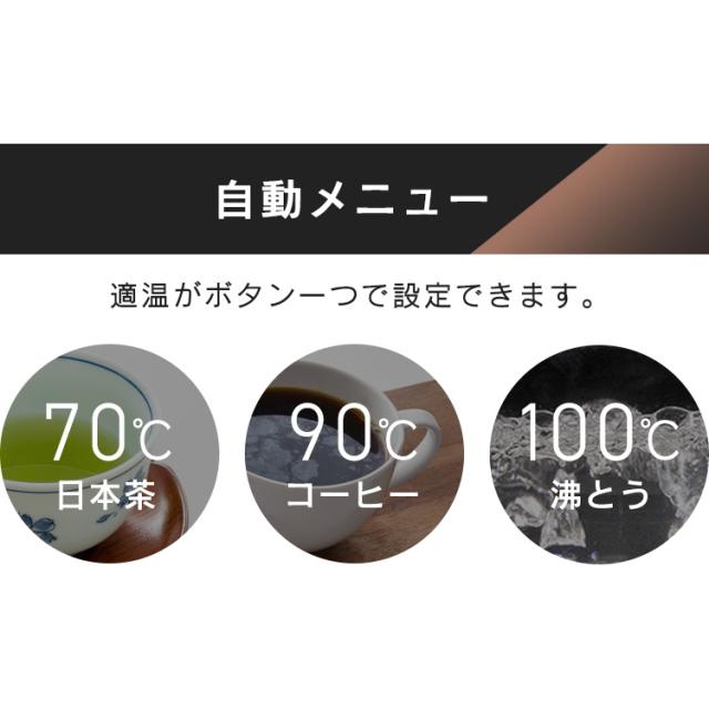 電気ケトル 0.8L ケトル 電気 電気ポット 湯沸かし 温度調節 保温 内側 ステンレス おしゃれ 細口 湯漏れ防止 空焚き防止 一人暮らし IKE-C800T アイリスオーヤマ *