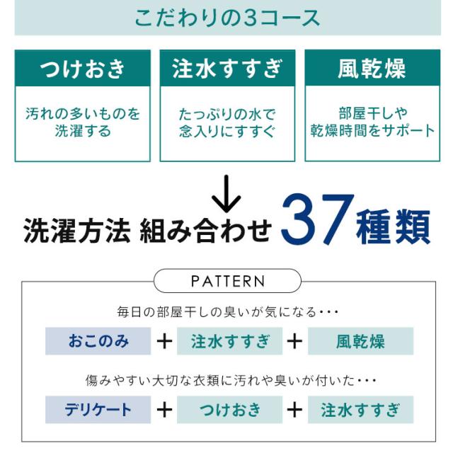 洗濯機 5kg 縦型洗濯機 全自動洗濯機 本体 一人暮らし 縦型 特急コース 時短 タイパ ガチ落ち 極渦洗浄 清潔 洗濯物 取り出しやすい コンパクト シンプル デザイン 新品 5キロ 新生活 ITW-50B01 アイリスオーヤマ オッシュ フィット OSH fit * 送料無料_8