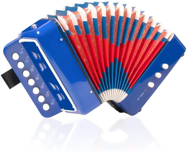 ミニ アコーディオン 7鍵 2ベース 子供用 楽器 初心者 大人にも 各色あります の通販はau Pay マーケット Kuratanet Com