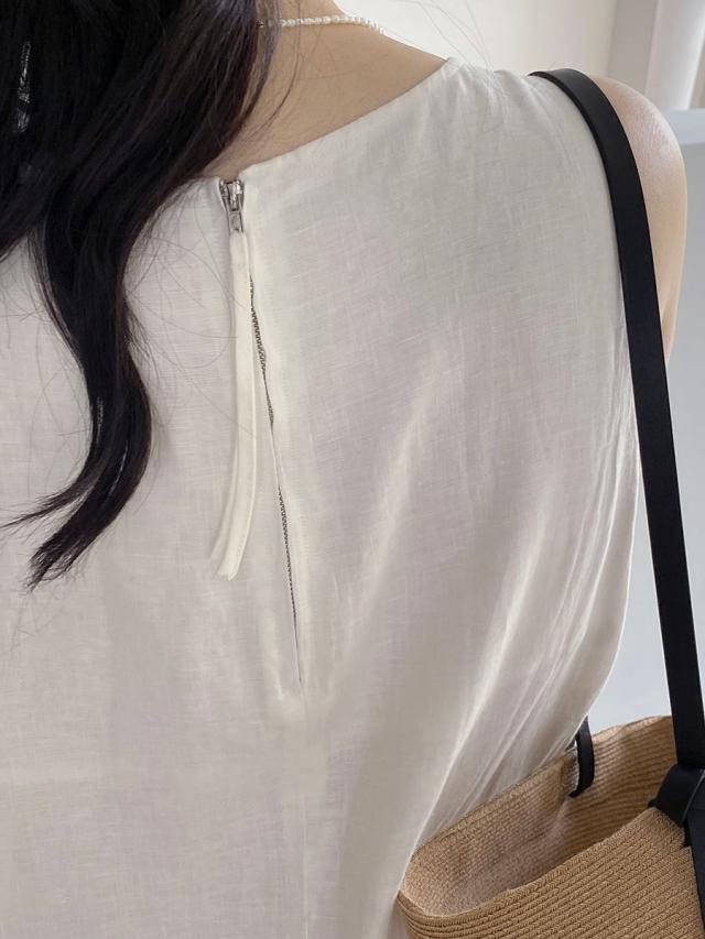 トップス レディース ロングワンピース ベストワンピース 韓国風 通勤 2色