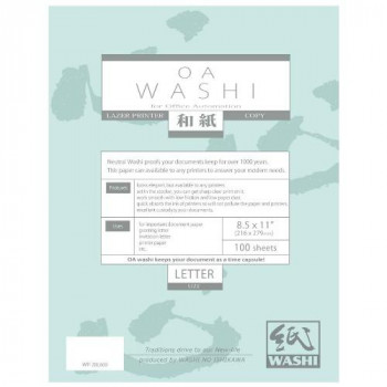 和紙のイシカワ OA和紙並厚 白 レターサイズ 100枚入 10袋 WP-20L600-10Pの通販は 6,600円