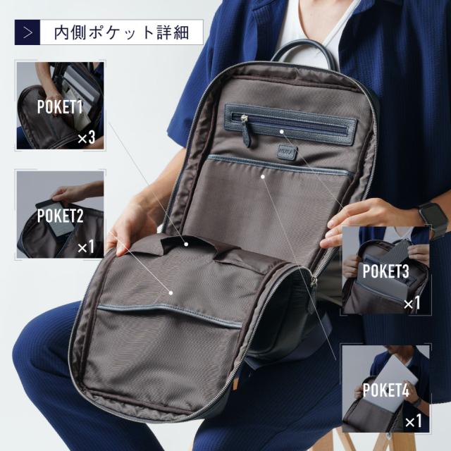 MURA】メンズ 本革 リュックサック 大容量 バックパック クリスマス