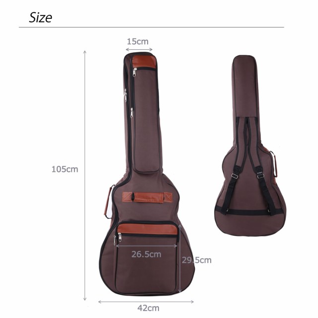 ワンランク上の アコースティック ギターケース ソフトケース ギグバッグ リュック ギグケース クッション 軽量 送料無料