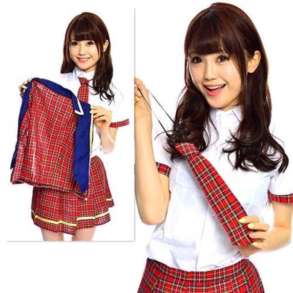 アイドル衣装4点セット コスプレ 学生服 チェック柄 コスチューム 制服 セーラー服|au PAY マーケット