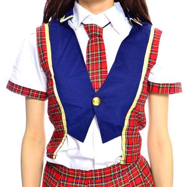 アイドル衣装4点セット コスプレ 学生服 チェック柄 コスチューム 制服 セーラー服|au PAY マーケット