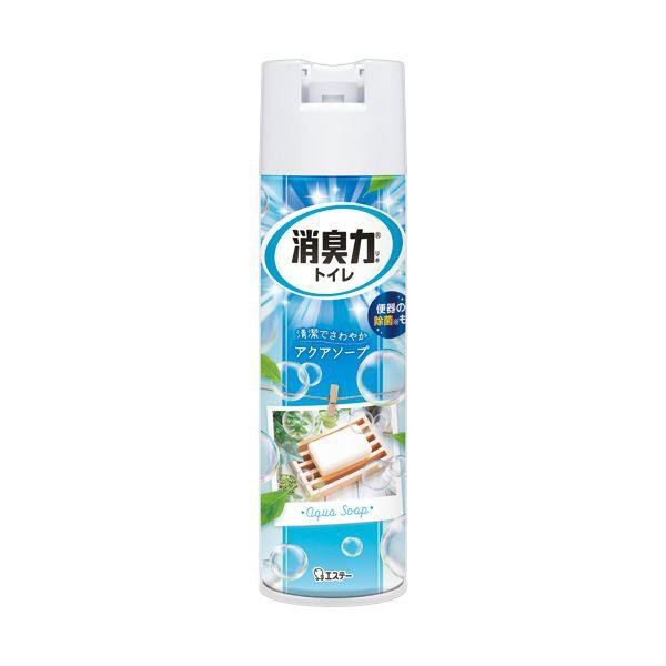 （まとめ） エステートイレの消臭力スプレー アクアソープ 365mL 1セット（3本） 〔×5セット〕〔代引不可〕