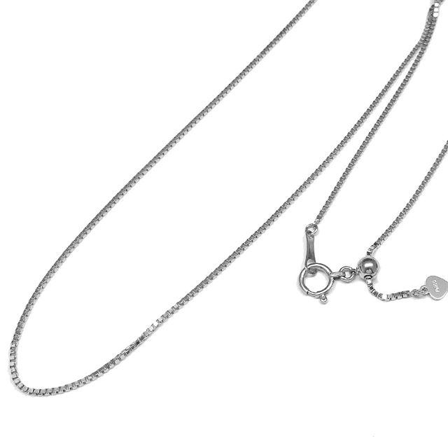 プラチナ ベネチアタイプチェーン45ｃｍ ネックレス 1.0mm極太 / 3.95g (長さ自在調節スライド金具付き) 【送料無料】の通販は 46,800円