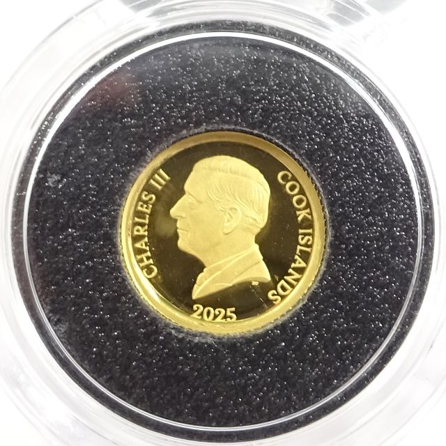 純金貨(K24) 四つ葉のクローバー1/30ozコイン2025年 世界1000枚限定！ロイヤルミント（英国王立造幣局）製造クック・アイランズ政府発行_1