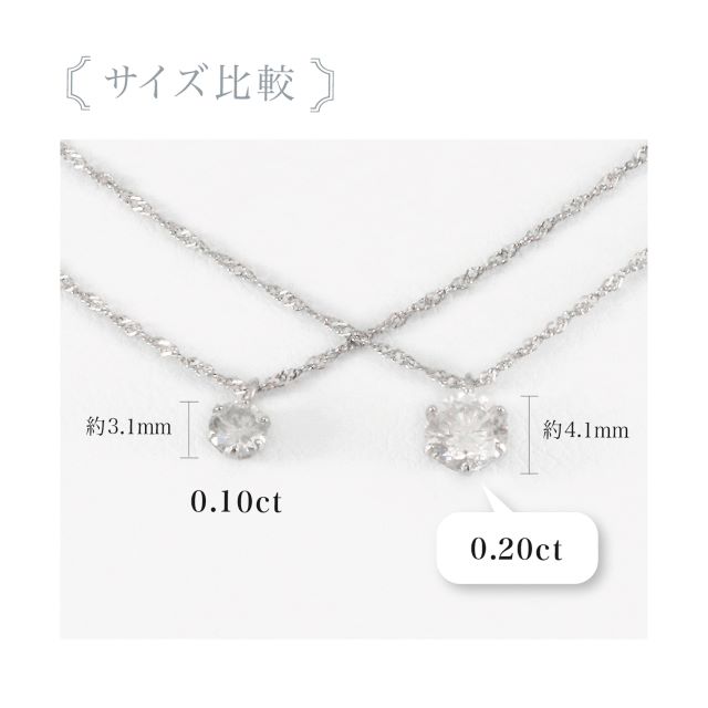 プラチナダイヤ/ペンダントネックレス/0.20カラットSI級良質ダイヤプチ【送料無料】【4月誕生石ダイヤ】_5