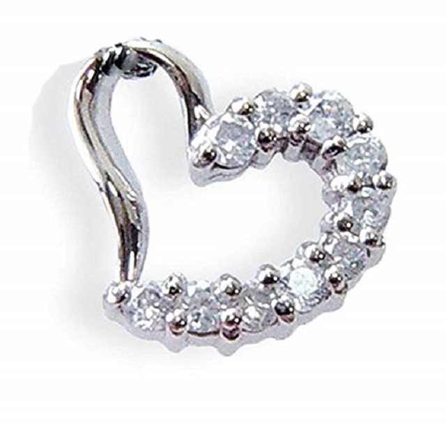 PTダイヤペンダントトップ・スイートメモリー0.1カラットオープンハート【誕生石4月】【ギフトラッピング済み】 【送料無料】の通販は 14,800円