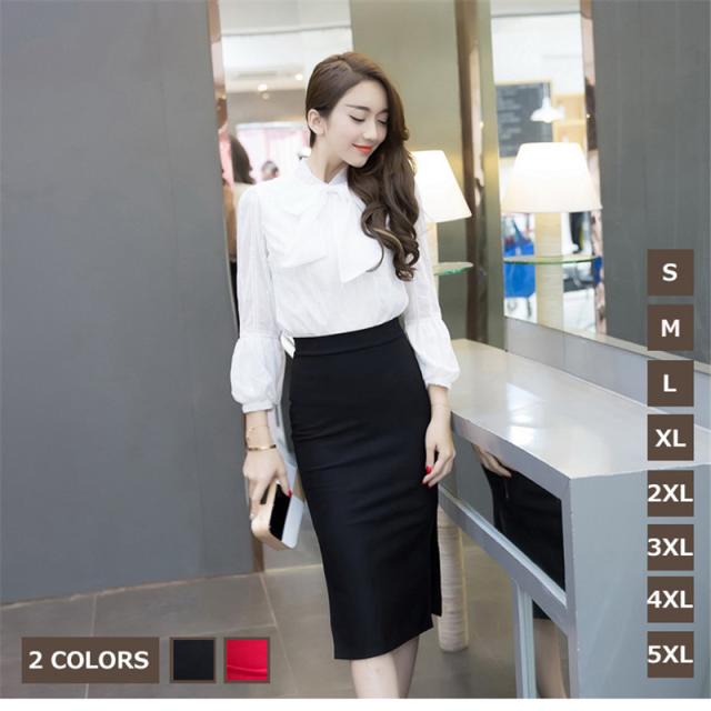 スカート大きいサイズ タイトスカートレディースフォーマルビジネススカートオフィスセクシーハイウエスト着痩せスリット通勤花嫁olの通販はau Pay マーケット Champs Elysees