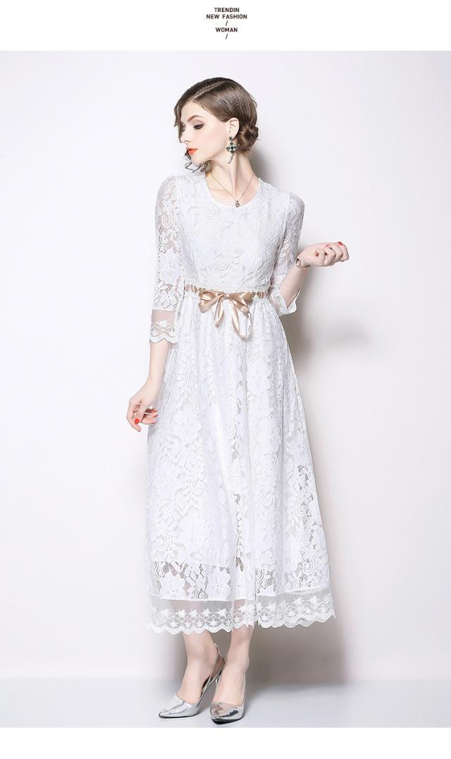 レースワンピースレディース白ワンピース入学式結婚式二次会欧米風上品お呼ばれ ワンピフォーマル着痩せ通勤披露大きいサイズ 代 50代の通販はau Pay マーケット Champs Elysees