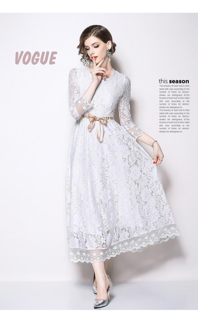 レースワンピースレディース白ワンピース入学式結婚式二次会欧米風上品お呼ばれ ワンピフォーマル着痩せ通勤披露大きいサイズ 代 50代の通販はau Pay マーケット Champs Elysees