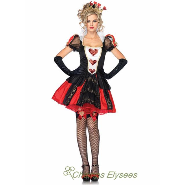 ハロウィンセクシーハートトランプ女王クイーンレディース衣装 コスプレイベント衣装舞台衣装ワンピステージ服クリスマスの通販はau Pay マーケット Champs Elysees