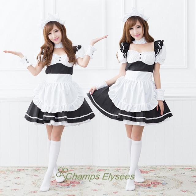 メイド キャラクター コスプレ 仮装 衣装 ハロウィン レディース 大人用 白と黒 セクシー 制服 アパレル Cosplay 舞台劇 出演 パーティーの通販はau Pay マーケット Champs Elysees