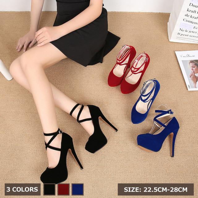 パンプスストラップ黒大きいサイズレディース厚底パンプハイヒール歩きやすいおしゃれ夏パンプス靴通勤結婚式リクルートキャバヒール新作の通販はau Pay マーケット Champs Elysees