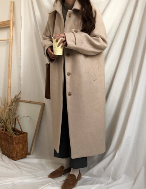 ナチュラルな雰囲気がかわいい ステンカラーコート ロングコート カジュアル ロング丈 無地 ゆったりサイズ レディース アウターの通販はau Pay マーケット Keysfashion