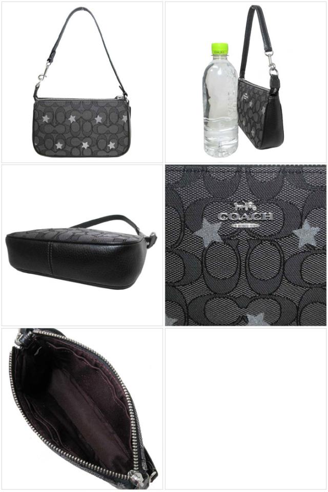 コーチ バッグ ポーチ COACH シグネチャー スター ジャカード ノリータ 19 リストレット CP477 SVWFV(スモーク×ブラックマルチ) アウトレット レディース コーチ バッグ ポーチ COACH シグネチャー スター ジャカード ノリータ