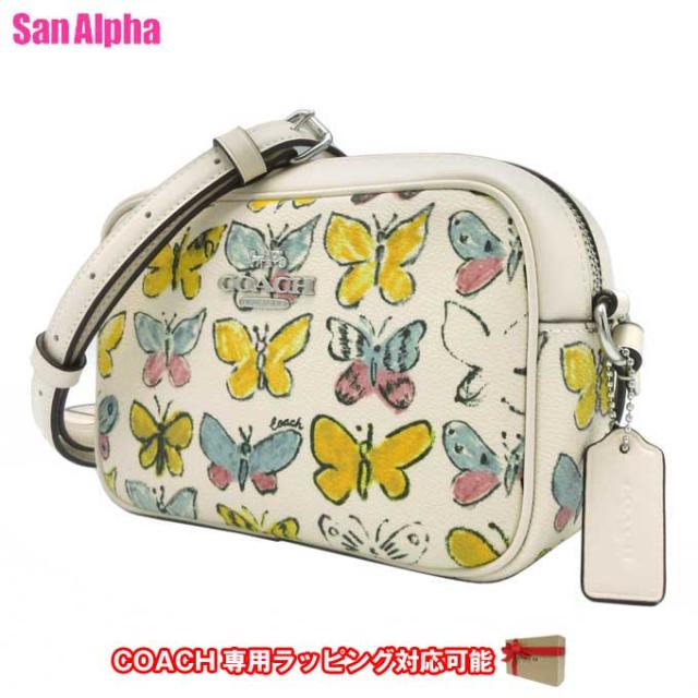 コーチ バッグ ショルダーバッグ COACH バタフライ プリント ジェイミー ミニ カメラバッグ 斜め掛け CAQ36 SVCAH (チョーク×マルチカラー) アウトレット レディース