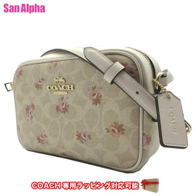 コーチ バッグ ショルダーバッグ COACH ミニ ジェイミー カメラバッグ シグネチャー フローラル プリント 斜め掛け ミニバッグ CAB86 IMSAS (サンドマルチ) アウトレット レディース