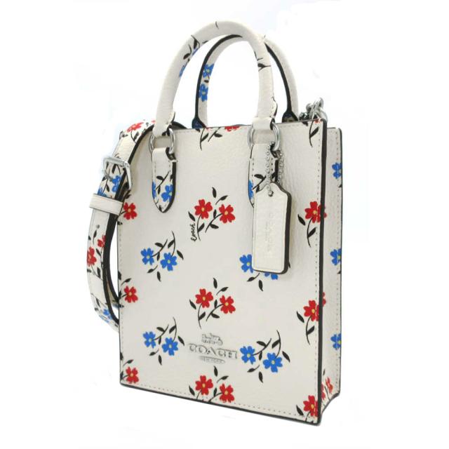 コーチ バッグ ショルダーバッグ COACH フローラル プリント ノース／サウス ミニ トート 斜め掛け CT808 SVCAH (チョーク×マルチカラー)アウトレット レディースの通販は 14,256円