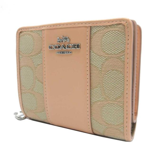 コーチ 財布 二つ折り財布(小銭入れあり) COACH スナップ レザー