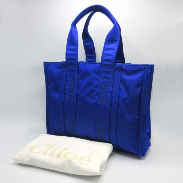 リネン製Woodyラージトートバッグ 茶色 - Chloé Chloe ラージ トートバッグ