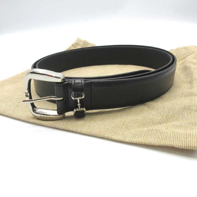 グッチ ベルト 紳士ベルト GUCCI ホースビット スムースレザー