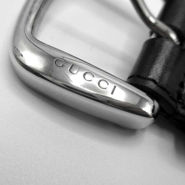 グッチ ベルト 紳士ベルト GUCCI ホースビット スムースレザー ピン式