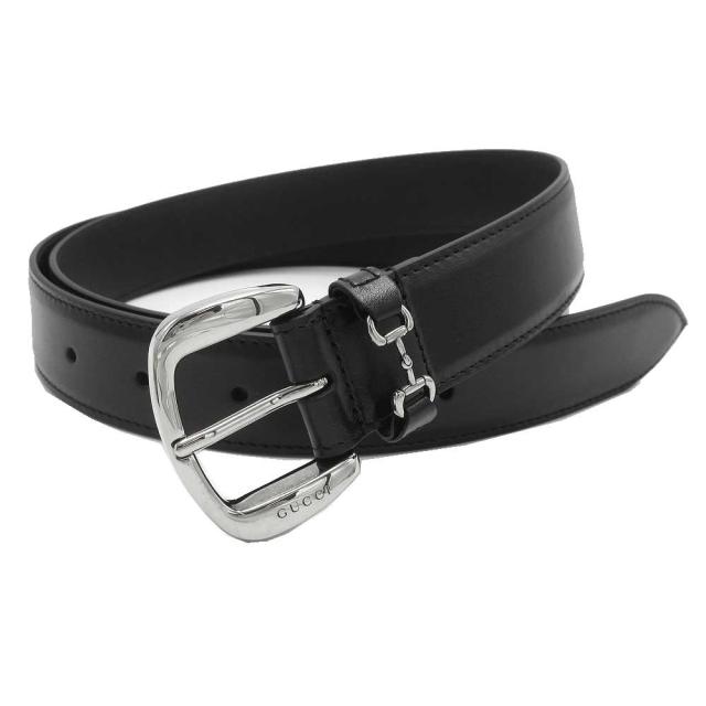 グッチ ベルト 紳士ベルト GUCCI ホースビット スムースレザー