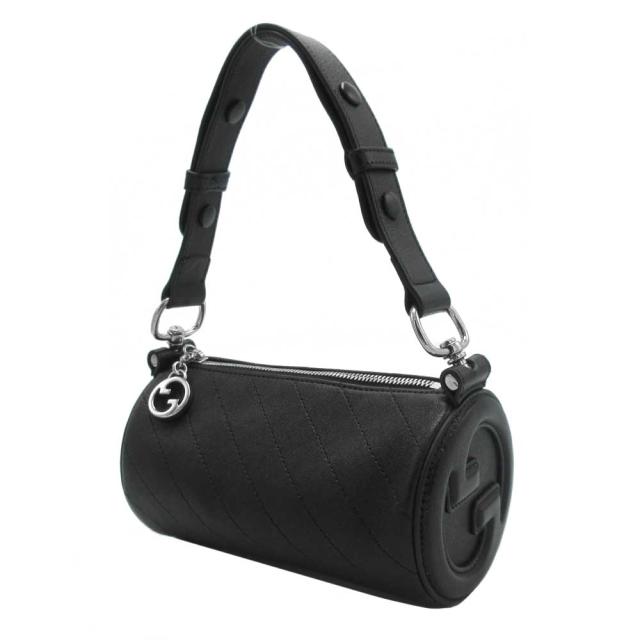 GUCCI】セミショルダーバッグインターロッキングG レザーブラック