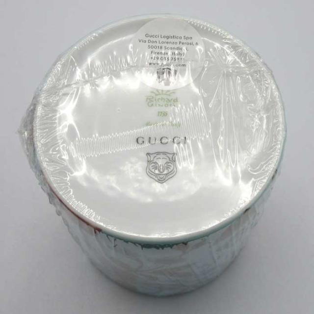 グッチ キャンドル フレグランス GUCCI フローラル プリント リチャード ジノリ バタフライ キャンドル 香り付き 陶器 483895 (ブルー系×マルチカラー) ブティックライン レディース グッチ キャンドル フレグランス GUCCI フローラル プリント