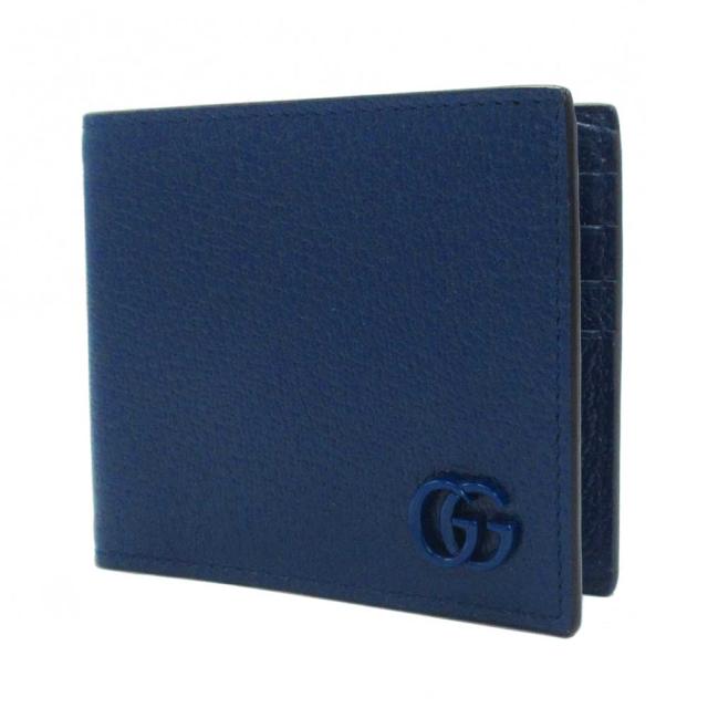 グッチ 財布 二つ折り財布 (小銭入れ無し) GUCCI GGマーモント