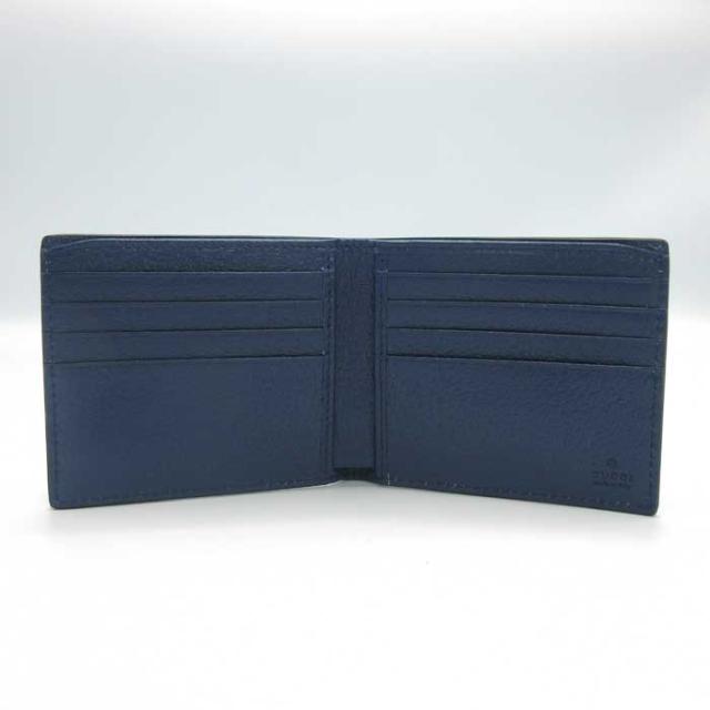 グッチ 財布 二つ折り財布 (小銭入れ無し) GUCCI GGマーモント レザー