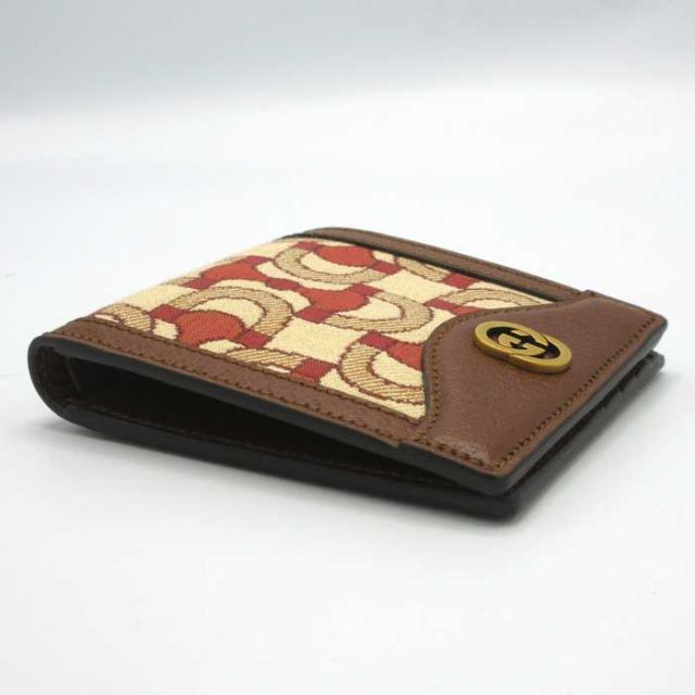 グッチ 財布 二つ折り財布（小銭入れ無） GUCCI インターロッキングG