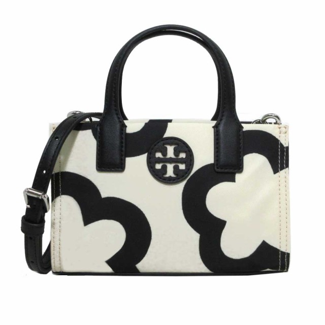 トリーバーチ トートバッグ TORY BURCH エラ フラワー プリンテッド ナイロン ミニ 2WAYトート 斜め掛け 149668 0823 101 (クリーム系マの通販は