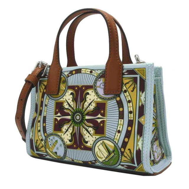 トリーバーチ TORY BURCH バッグ トートバッグ 美品 レザー 黒　 美品 ブラック 光沢 　1778ｊ トリーバーチ バッグ トートバッグ TORY BURCH エラ ナイロン プリント