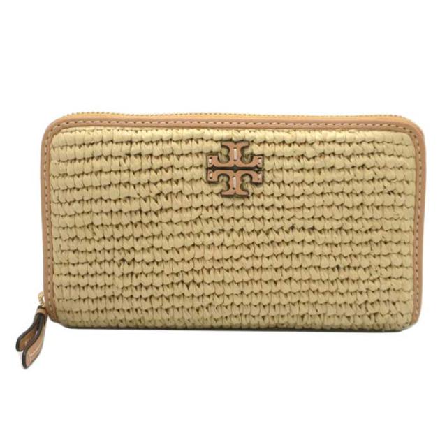 なー 直営販壳サイトです トリーバーチ 長財布 ティア ラフィア ロゴ