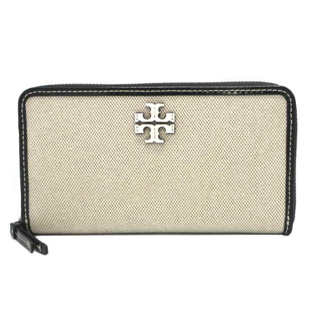 トリーバーチ 財布 長財布 TORY BURCH ティア キャンバス ジップ コンチネンタル ウォレット ロゴ ラウンドファスナー カードケース付き 160772 0624 926 (キャンバス×ブラウン)  アウトレット レディース トリーバーチ 財布 長財布 TORY BURCH ティア キャンバス ジップ