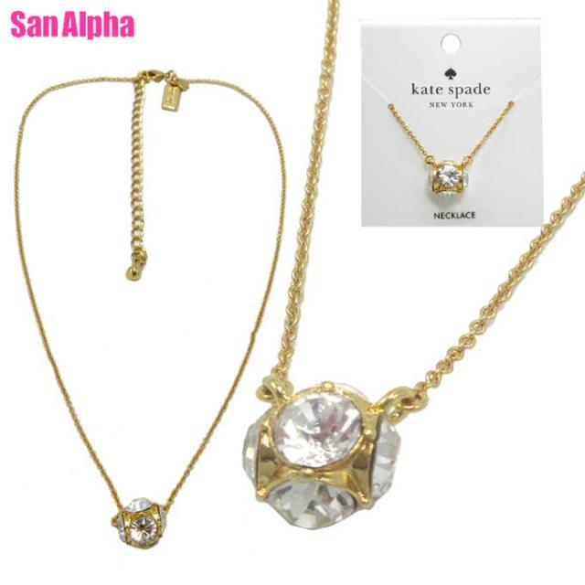 ケイトスペード アクセサリー kate spade レディ マーマレード ミニペンダント ネックレス O0RU1137 921 (クリア×ゴールド) アウトレット レディース【メール便(ネコポス)】