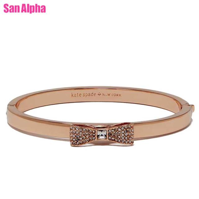 ケイトスペード アクセサリー kate spade レディ セット ボウ パヴェ ボウ リボンモチーフ ラインストーン バングル O0RU1567 726 (クリア×ローズゴールド) レディース 【メール便(ネコポス)】の通販は 7,700円