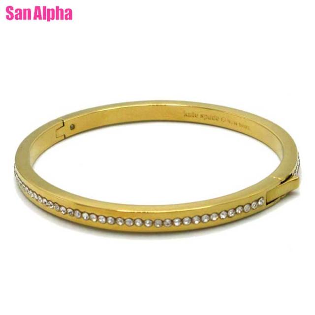 ケイトスペード ニューヨーク アクセサリー kate spade new york ラインストーン リング アップ バングル ブレスレット 腕輪 O0RU2240 921 (クリアー×ゴールド) アウトレット レディース【メール便対応(ネコポス)】の通販は 7,700円